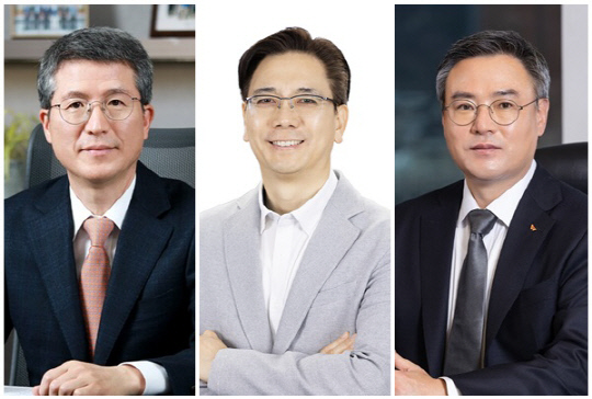 (왼쪽부터) 오세철 삼성물산 건설부문 대표이사, 이한우 현대건설 대표이사, 장동현 SK에코플랜트 부회장. [삼성물산·현대건설·SK에코플랜트 제공]